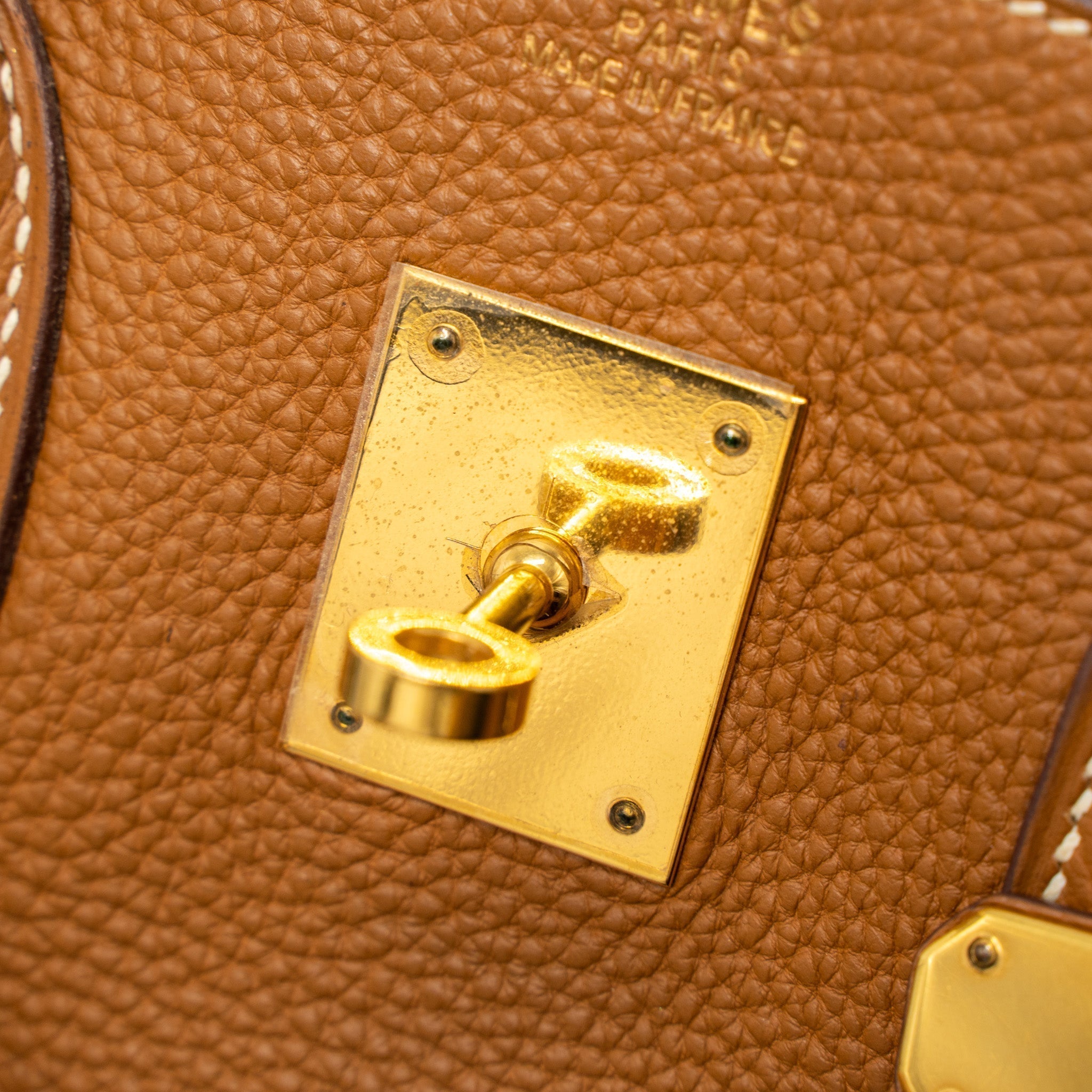 HERMES BIRKIN 35 TOGO GOLD GHW SQUARE I