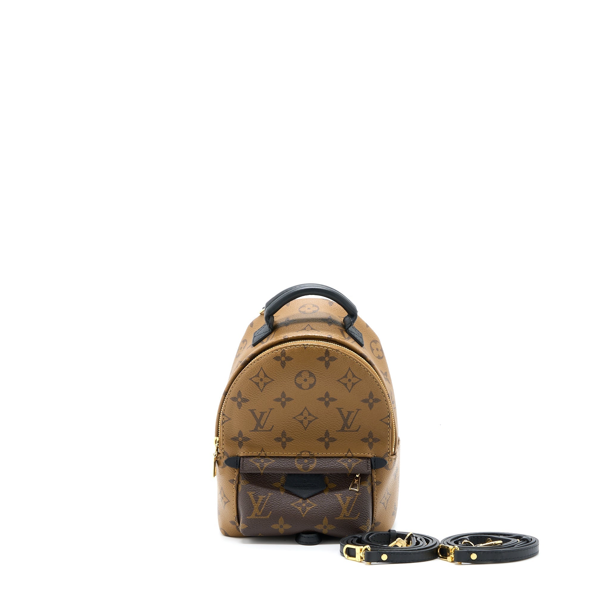 PALM SPRINGS MINI BACKPACK MONOGRAM REVERSE CANVAS GHW