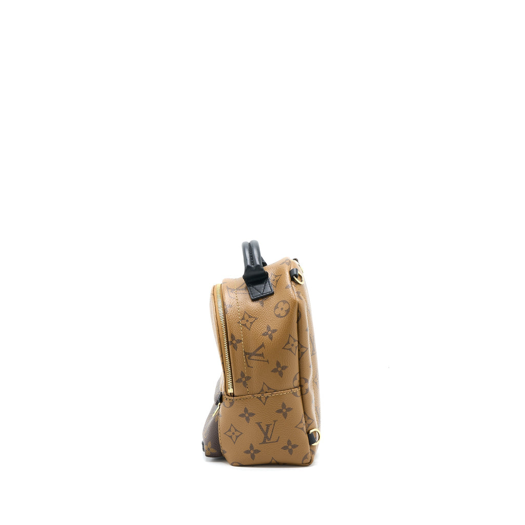 PALM SPRINGS MINI BACKPACK MONOGRAM REVERSE CANVAS GHW