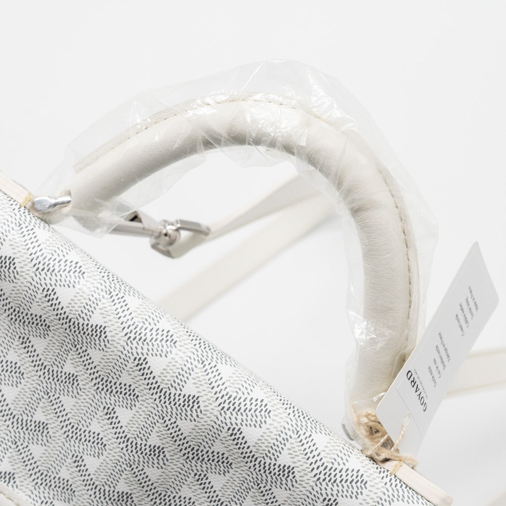 SAINT LEGER BACKPACK GOYARDINE CANVAS WHITE SHW