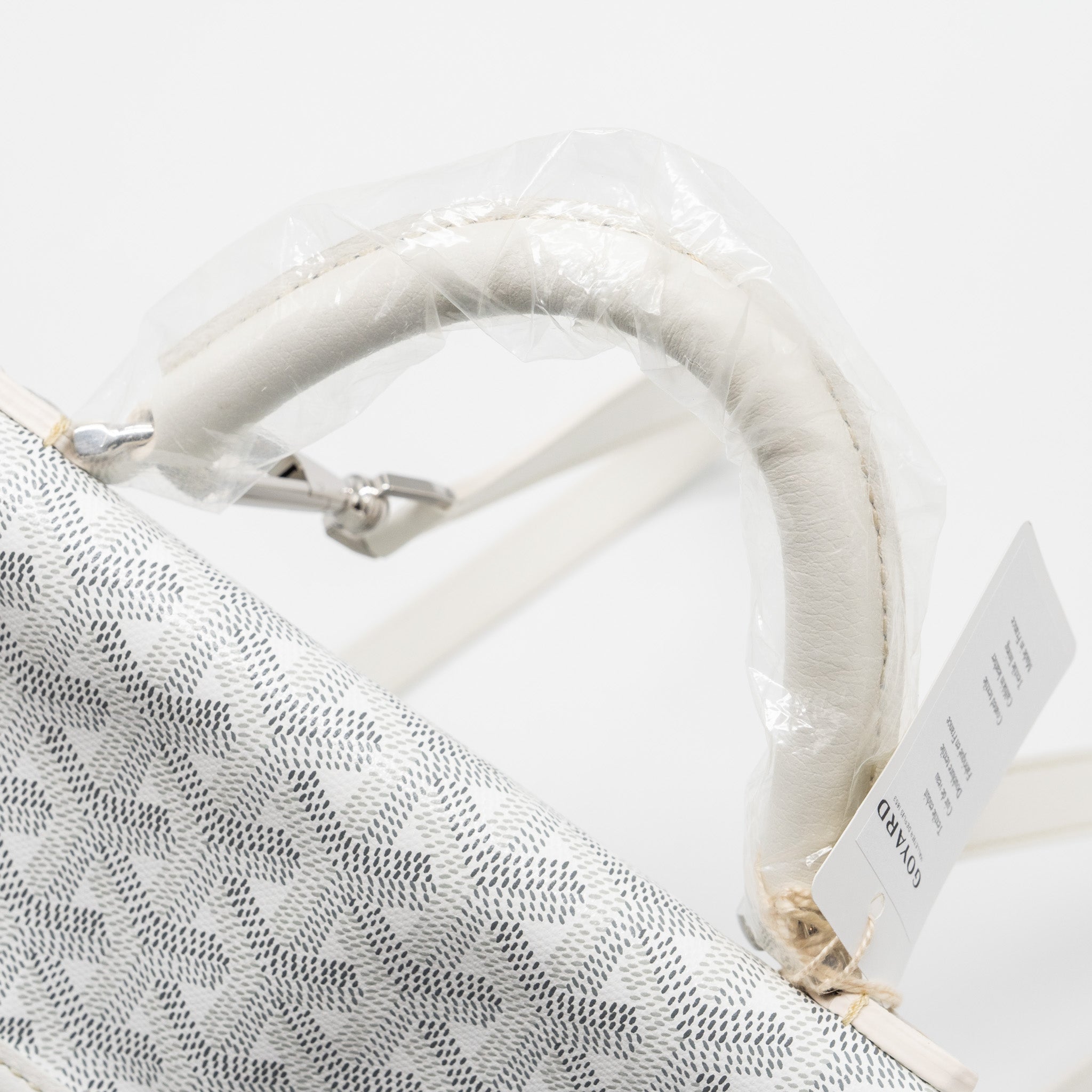 SAINT LEGER BACKPACK GOYARDINE CANVAS WHITE SHW