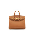 HERMES BIRKIN 25 SELLIER GOLD WITH GHW EPSOM LEATHER