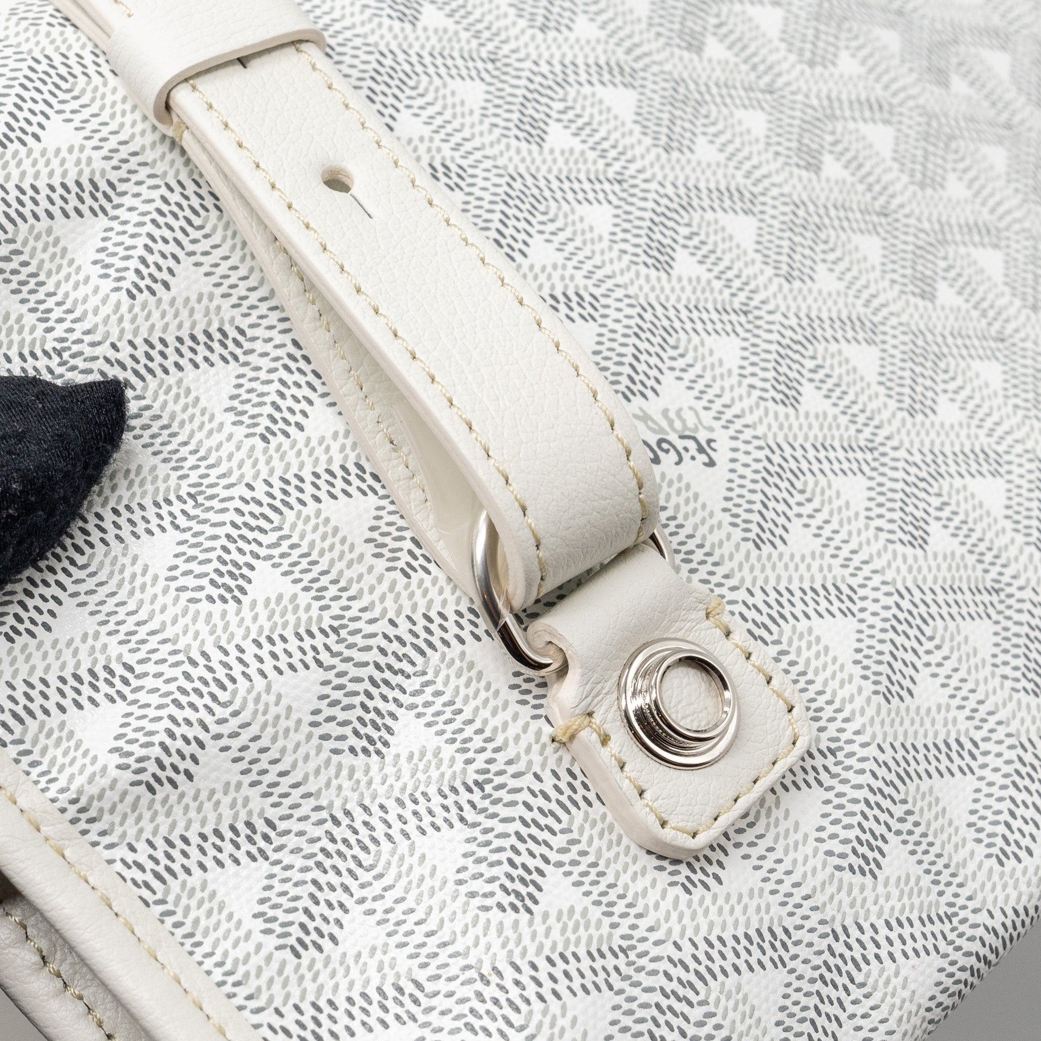 SAINT LEGER BACKPACK GOYARDINE CANVAS WHITE SHW