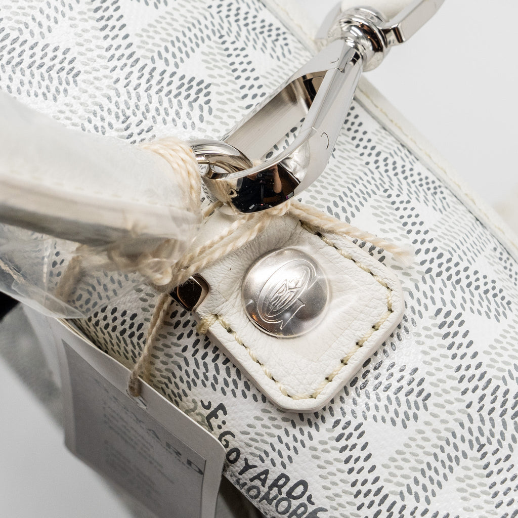 SAINT LEGER BACKPACK GOYARDINE CANVAS WHITE SHW