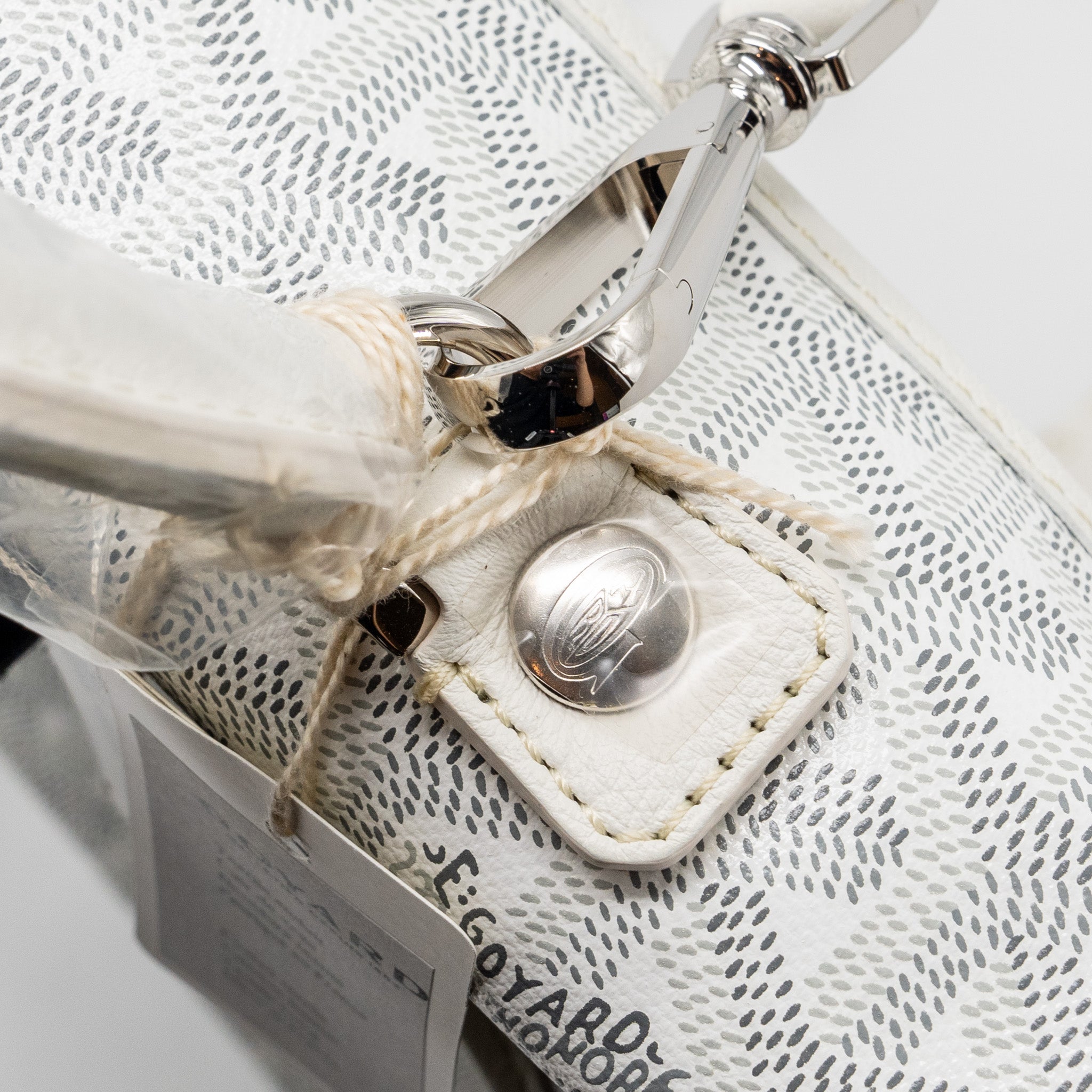 SAINT LEGER BACKPACK GOYARDINE CANVAS WHITE SHW
