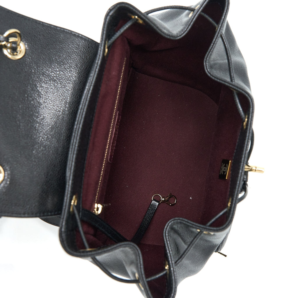 22B AFFINITY BACKPACK CAVIAR BLACK LGHW (MICROCHIP)