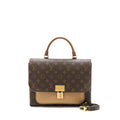 MARIGNAN TOP HANDLE MESSENGER BAG MONOGRAM CANVAS BROWN GHW
