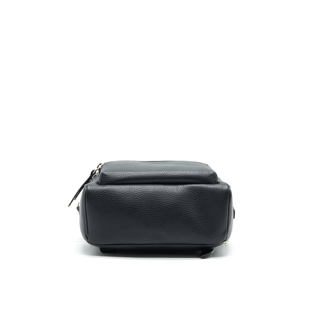 SOHO LEATHER BACKPACK BLACK
