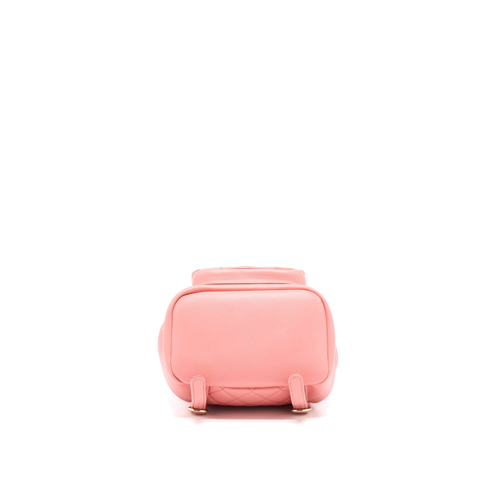 DUMA MINI BACKPACK LAMBSKIN PINK LGHW(MICROCHIP)