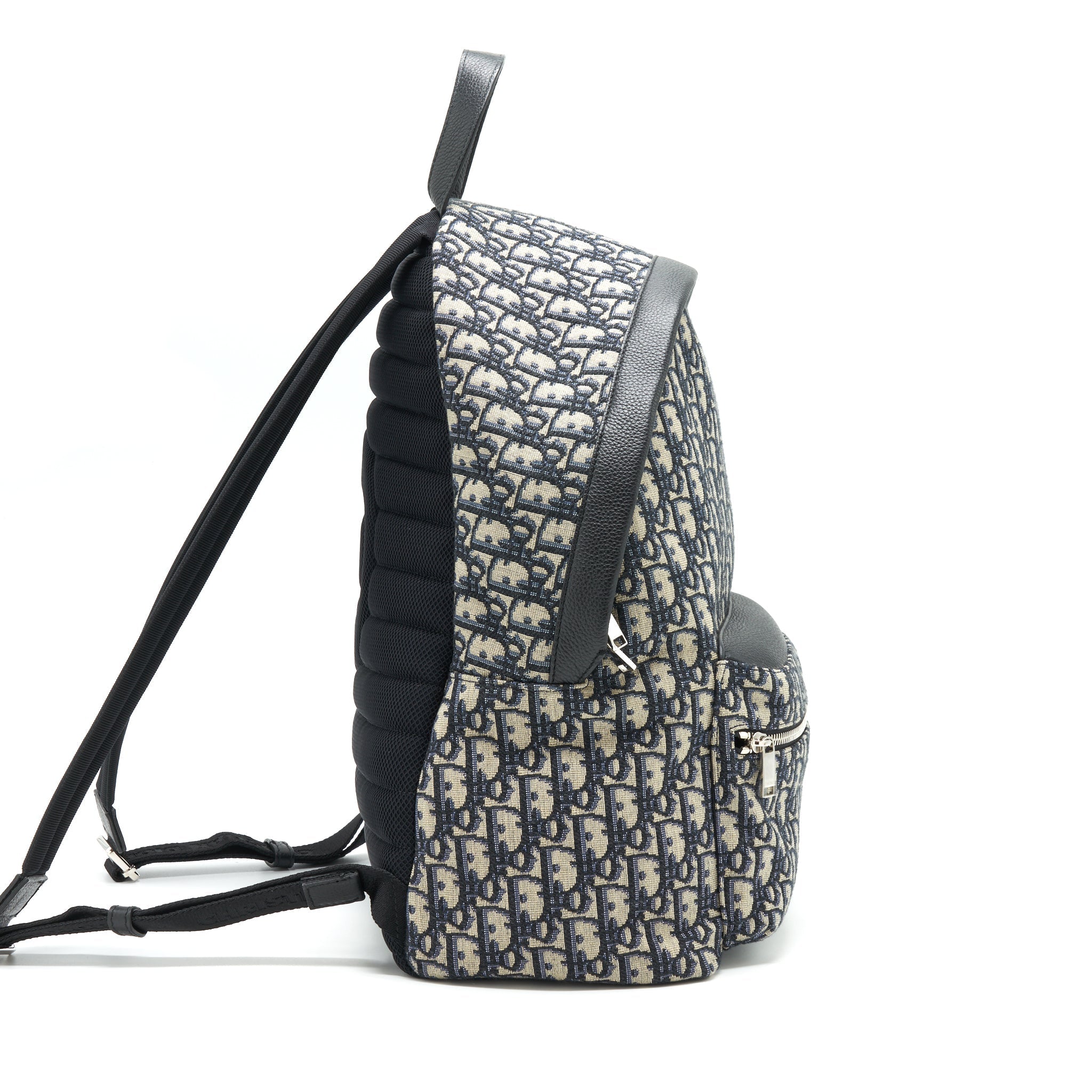 RIDER BACKPACK BEIGE AND BLACK DIOR OBLIQUE JACQUARD