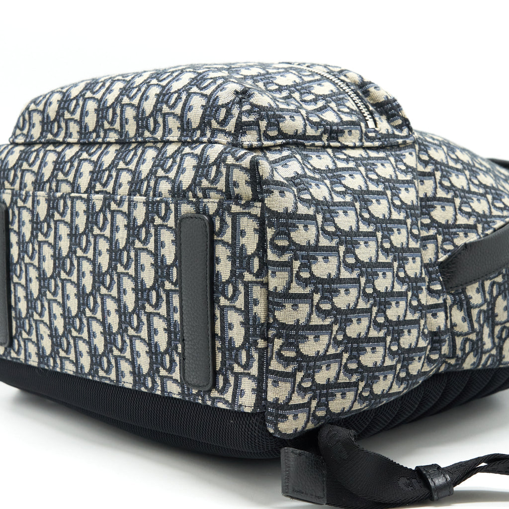 RIDER BACKPACK BEIGE AND BLACK DIOR OBLIQUE JACQUARD