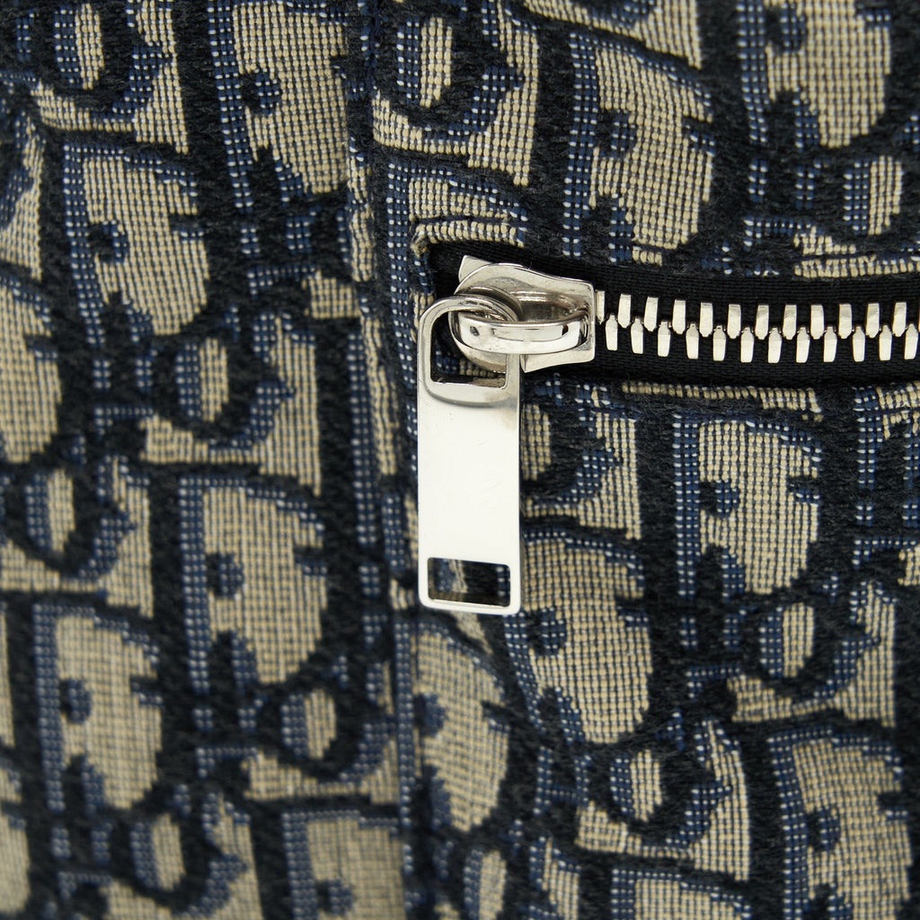 RIDER BACKPACK BEIGE AND BLACK DIOR OBLIQUE JACQUARD