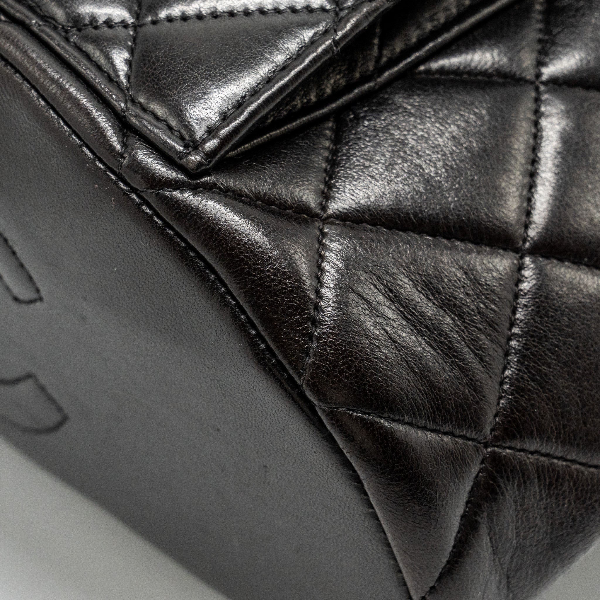 VINTAGE DUMA BACKPACK LAMBSKIN BLACK GHW