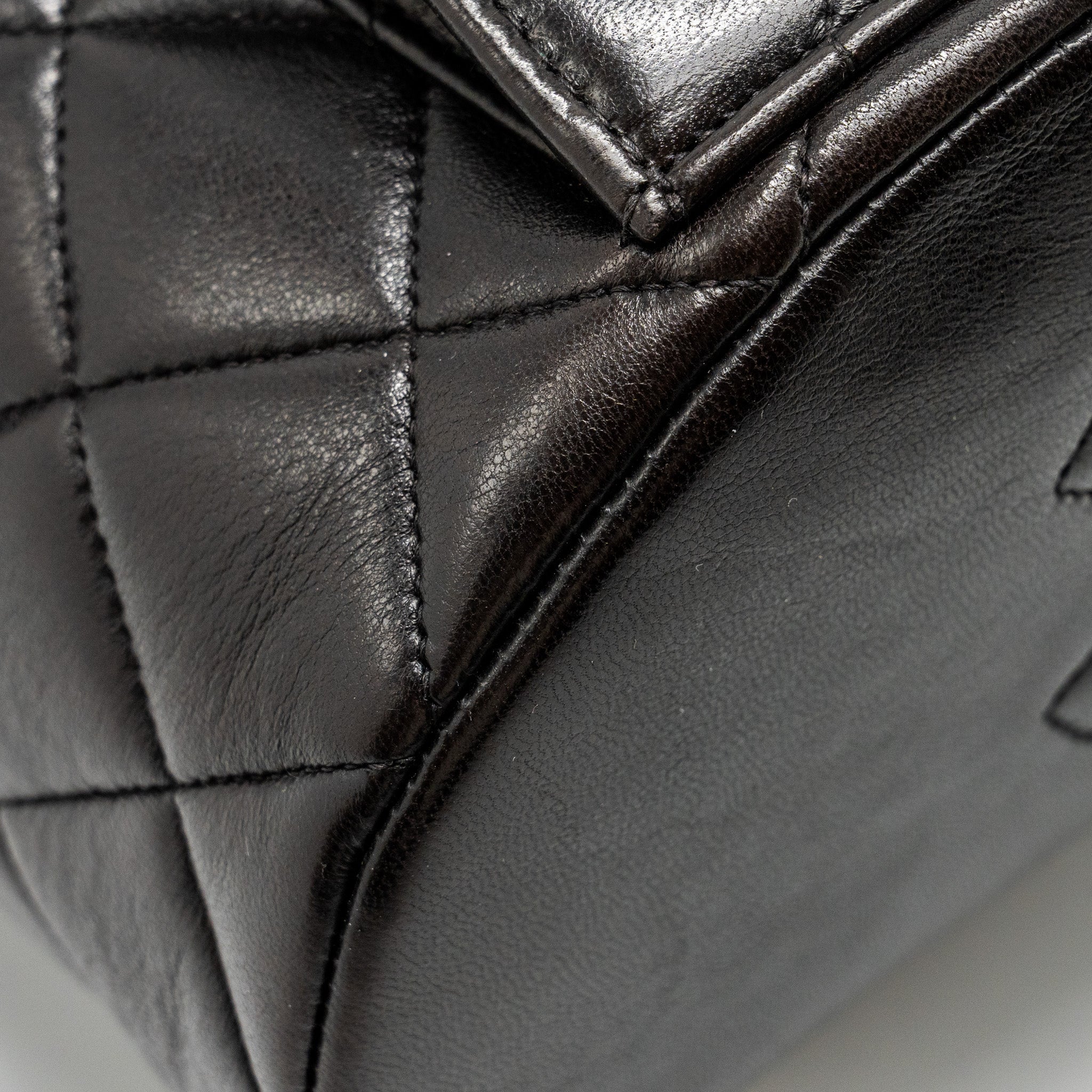 VINTAGE DUMA BACKPACK LAMBSKIN BLACK GHW