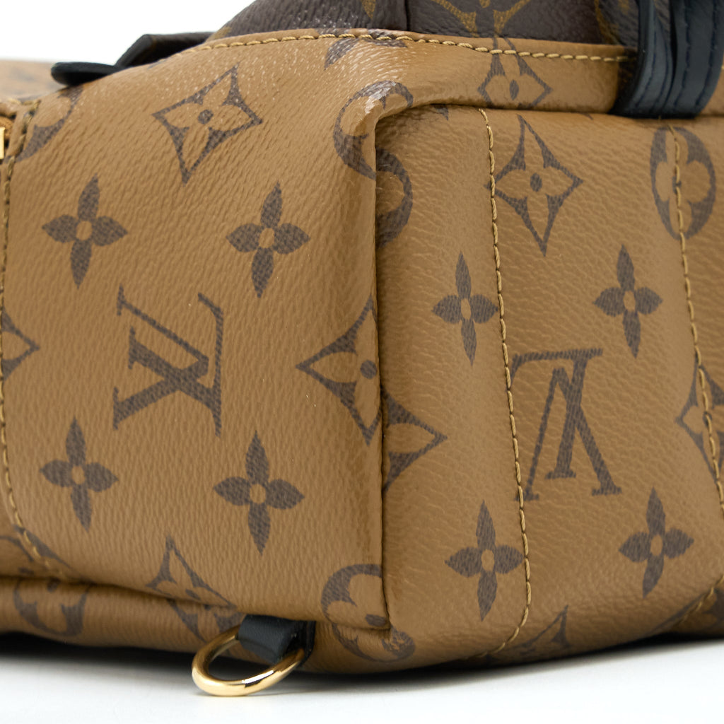 PALM SPRINGS MINI BACKPACK MONOGRAM REVERSE CANVAS GHW