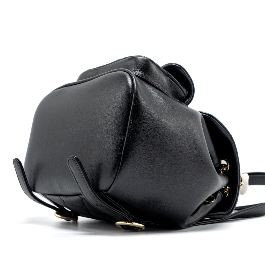 24P MINI DUMA BACKPACK CALFSKIN BLACK LGHW (MICROCHIP)