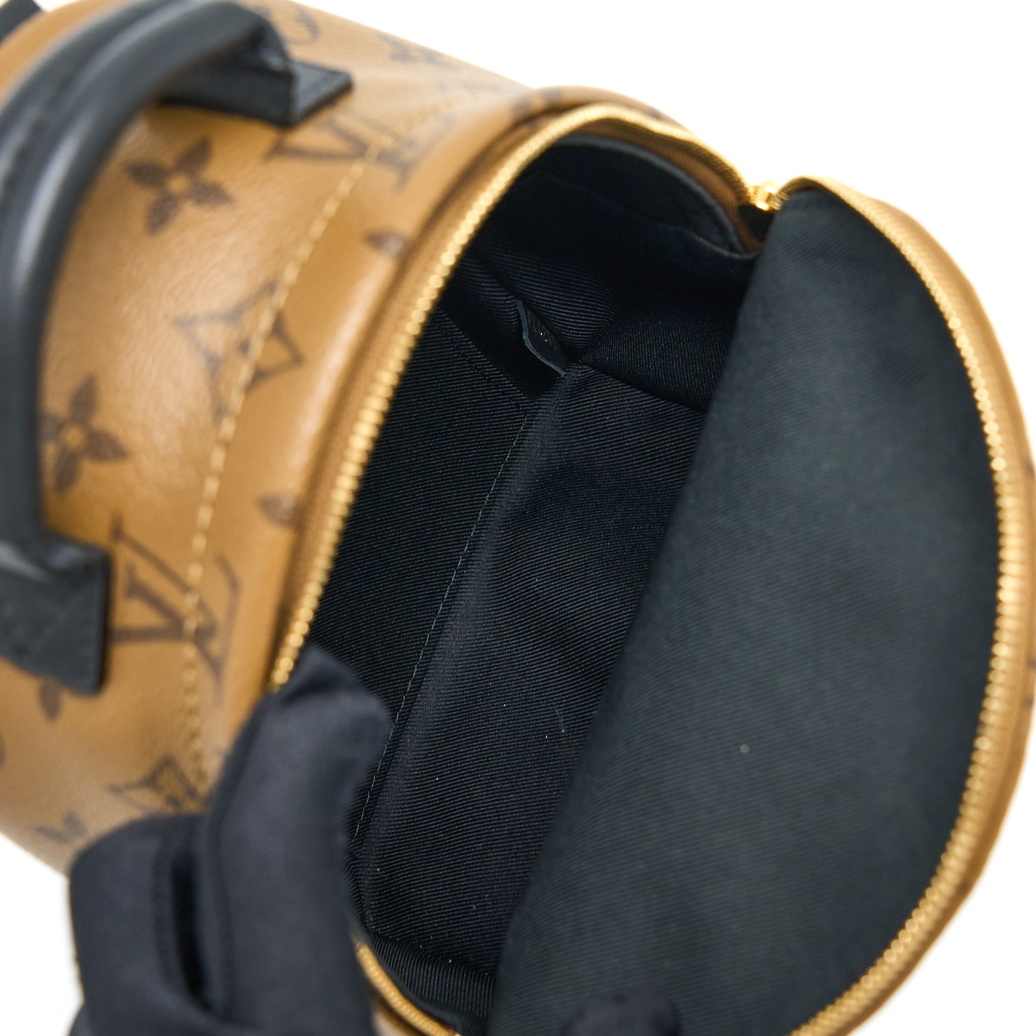 PALM SPRINGS MINI BACKPACK MONOGRAM REVERSE CANVAS GHW