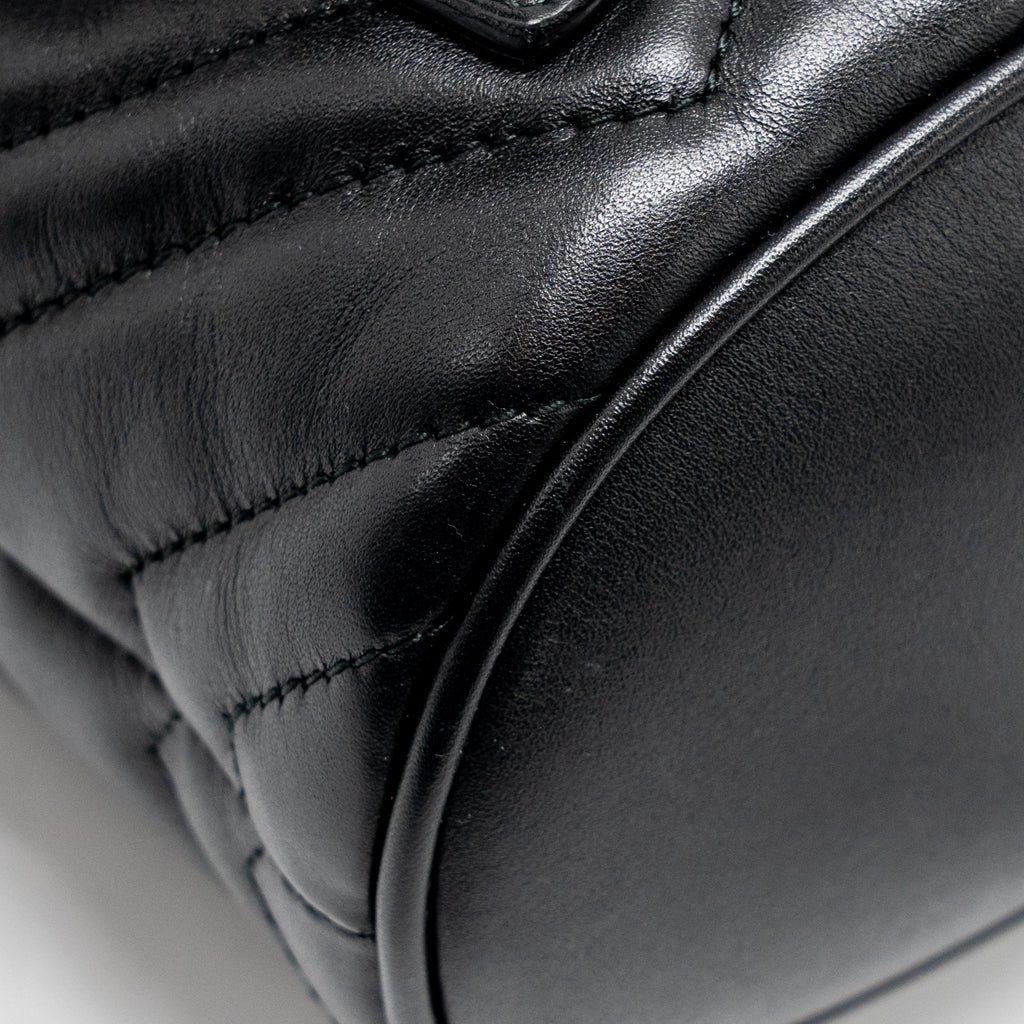GG MARMONT BACKPACK CALFSKIN BLACK GHW