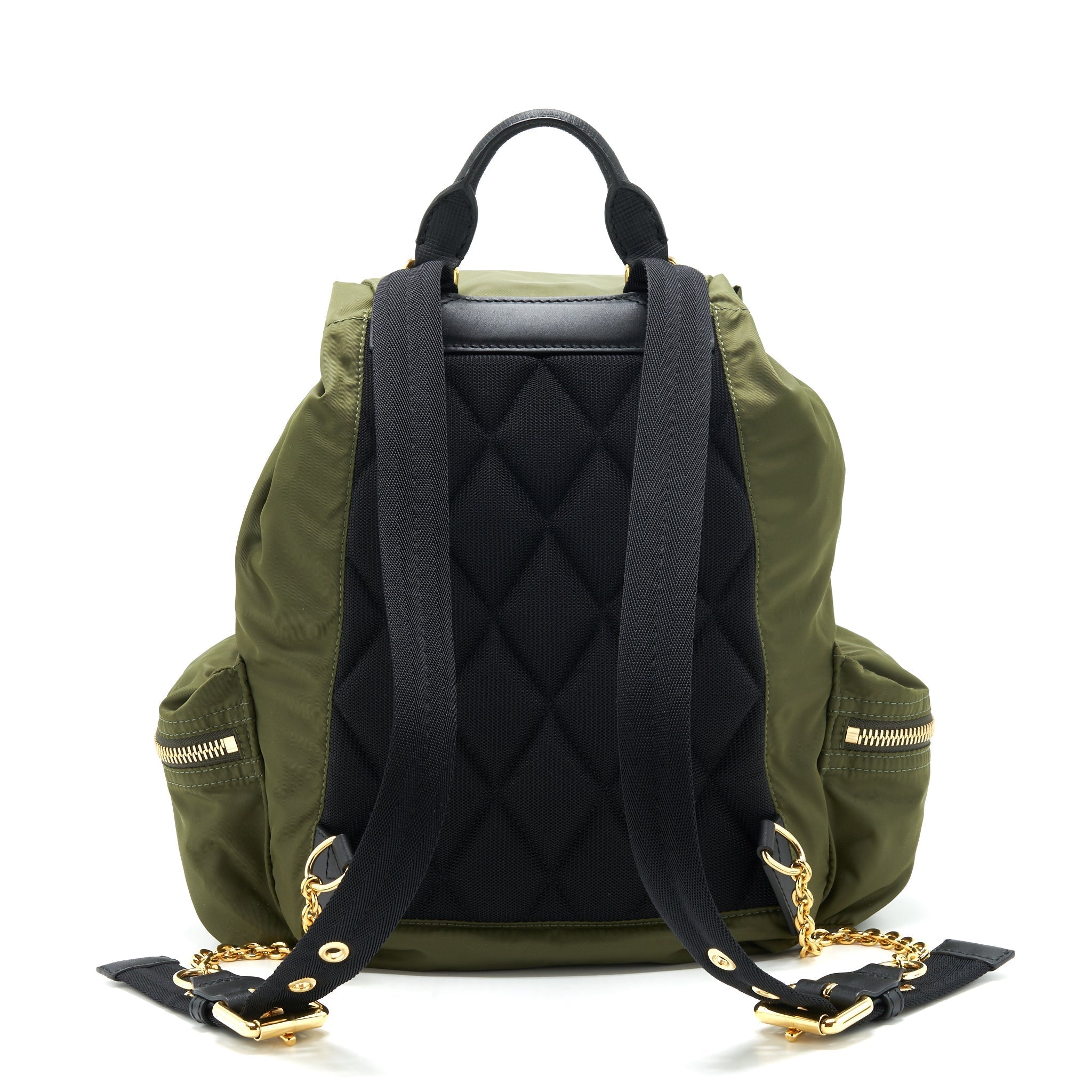 NYLON RUCKSACK BACKPACK GREEN GHW