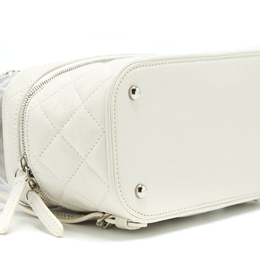 PVC AQUARIUM BACKPACK AGED CALFSKIN WHITE SHW