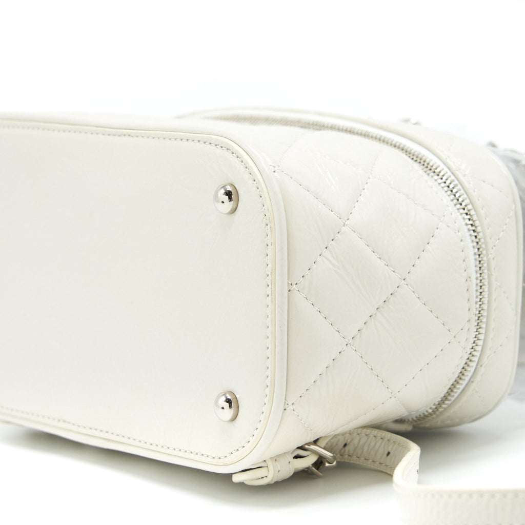 PVC AQUARIUM BACKPACK AGED CALFSKIN WHITE SHW