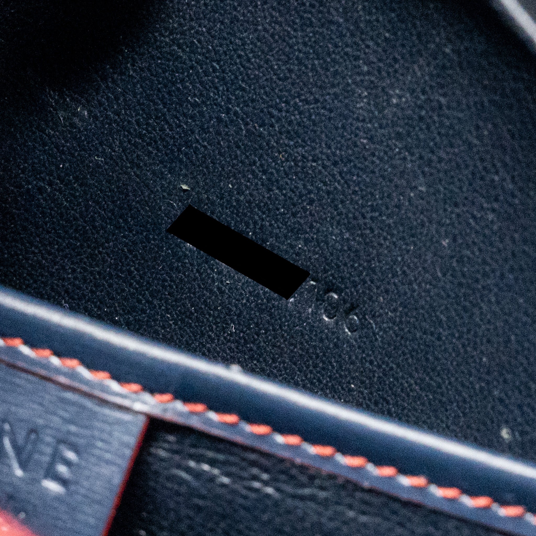 NANO LUGGAGE BAG CALFSKIN NAVY / RED SHW