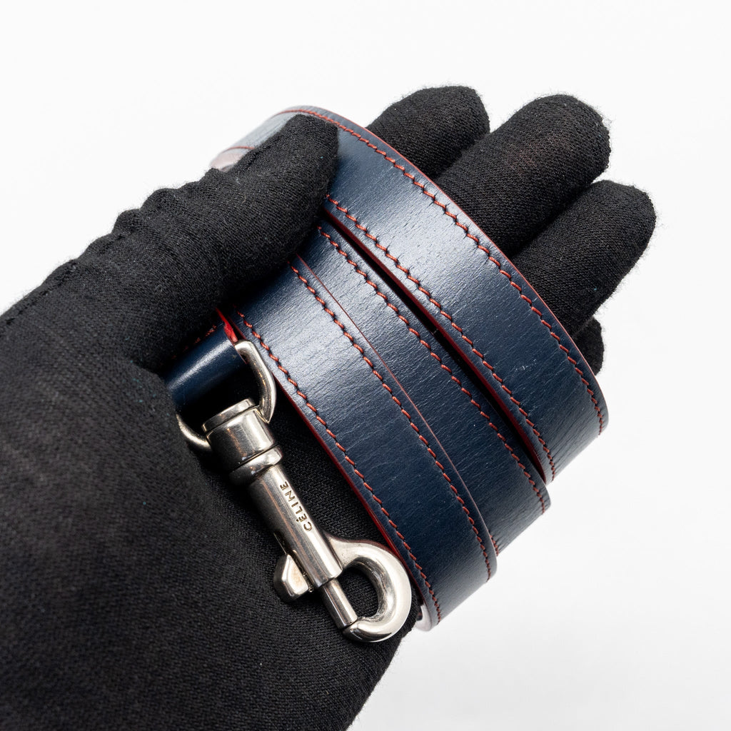 NANO LUGGAGE BAG CALFSKIN NAVY / RED SHW
