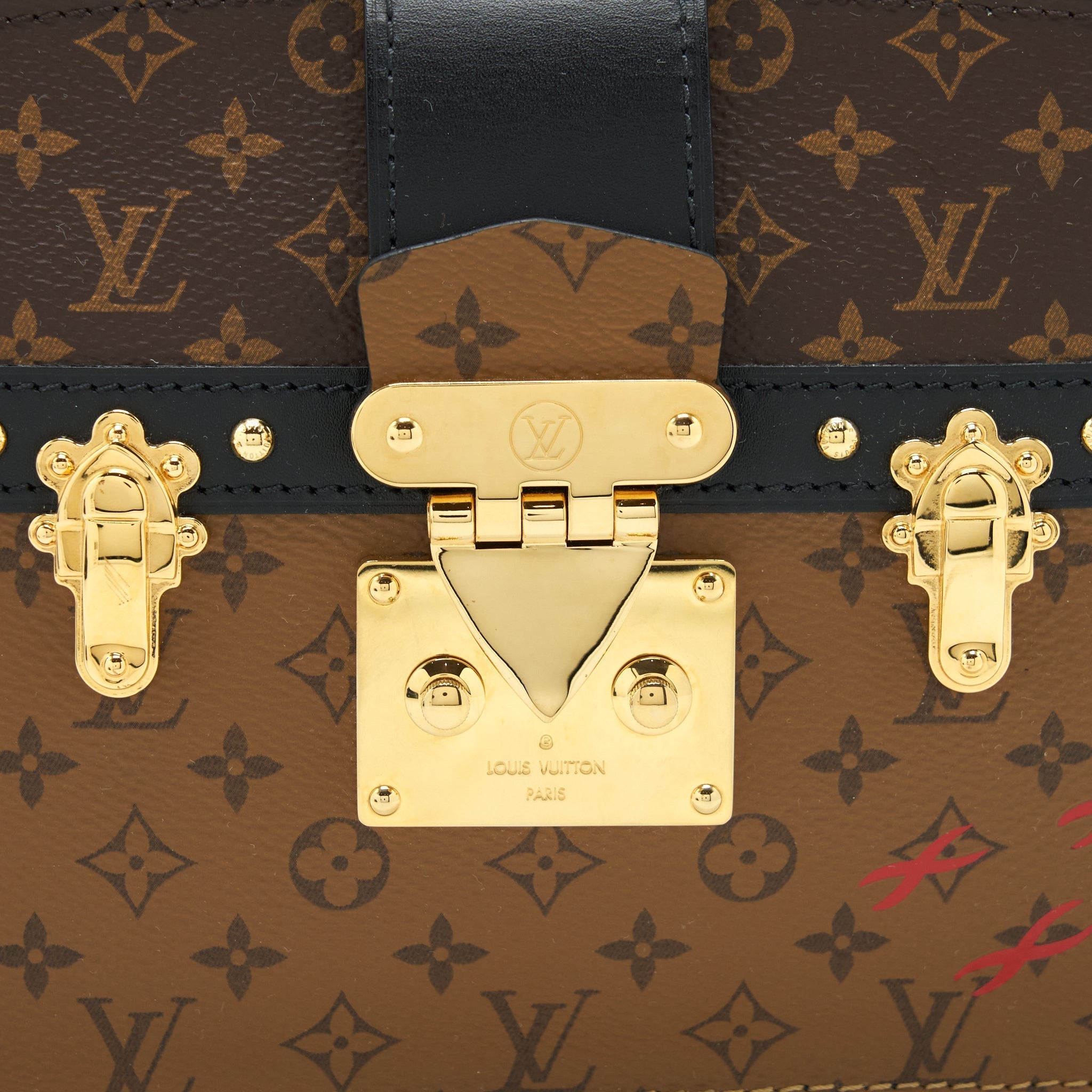TRUNK CLUTCH BAG MONOGRAM REVERSE CANVAS YEAR 2019
