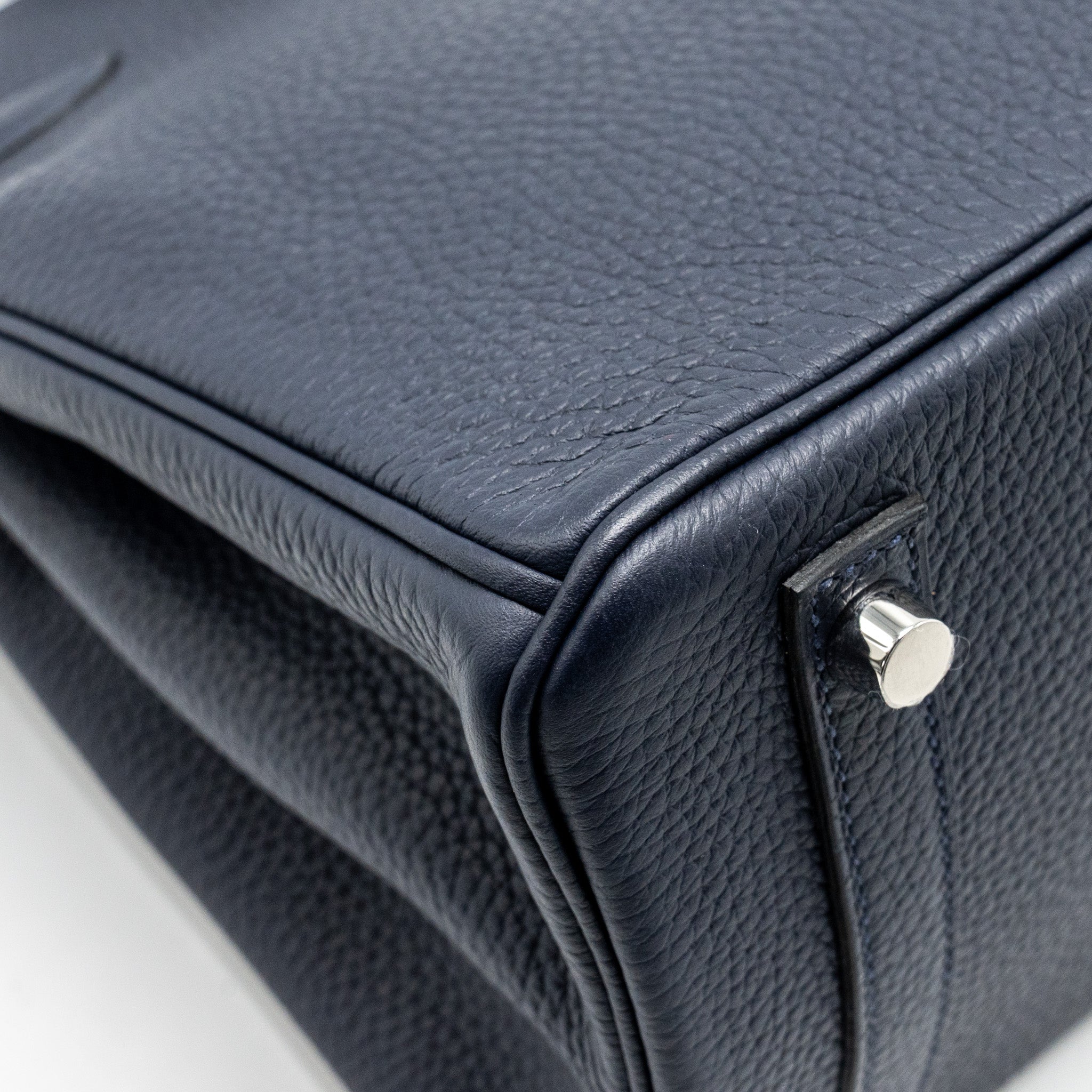 HERMES BIRKIN 30 CLEMENCE BLUE NUIT/ ROSE POURPRE SHW