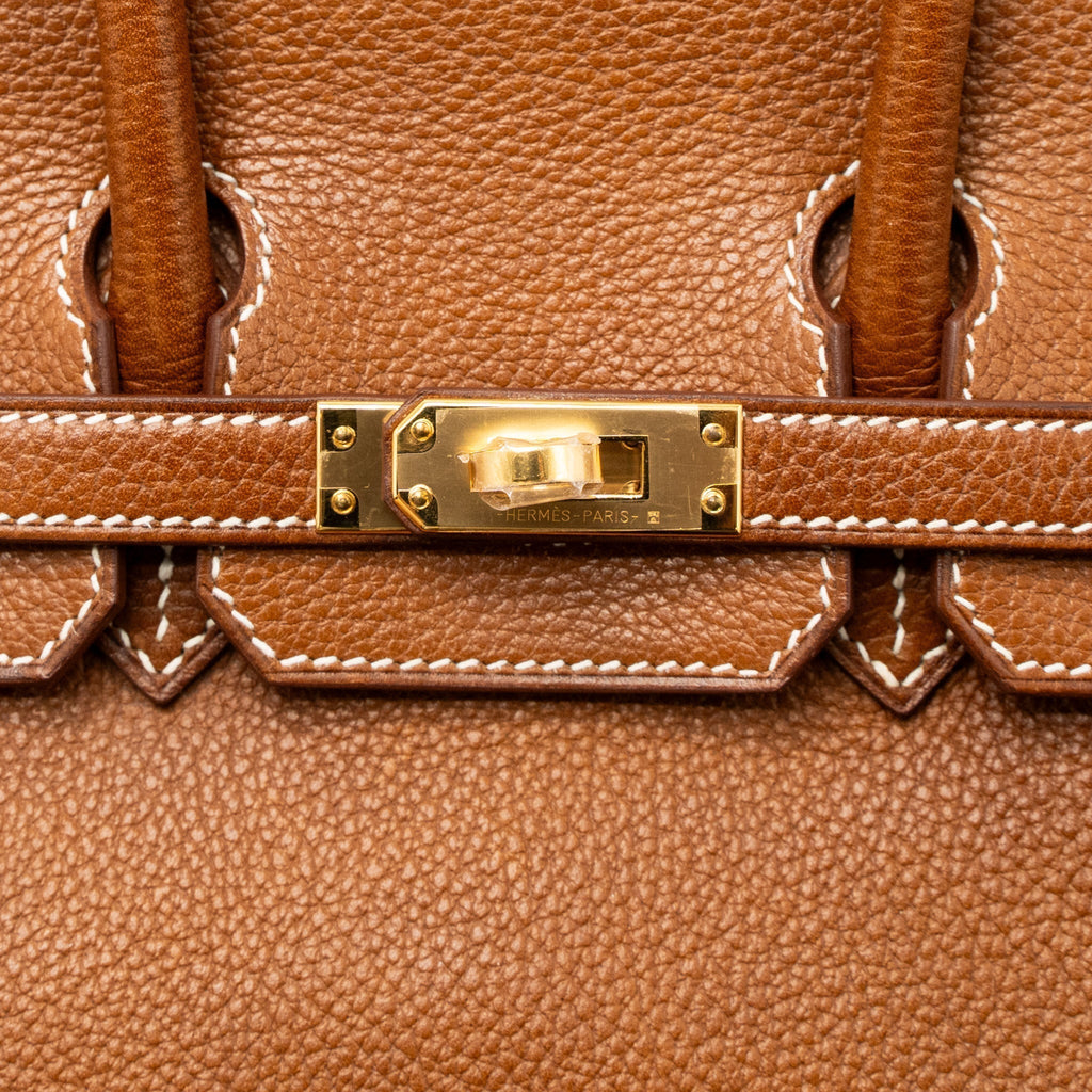HERMES BIRKIN 25 BARENIA FAUBOURG 34 FAUVE GHW