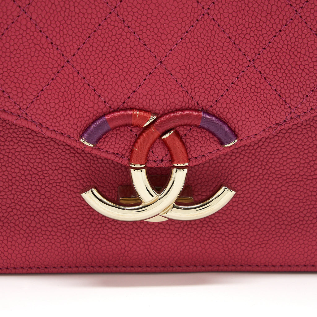 SEASONAL MESSENGER CROSSBODY BAG CAVIAR PINK LGHW