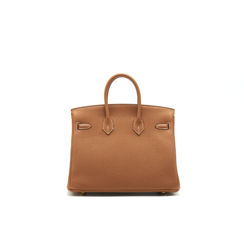 HERMES BIRKIN25 TOGO GOLD WITH GHW