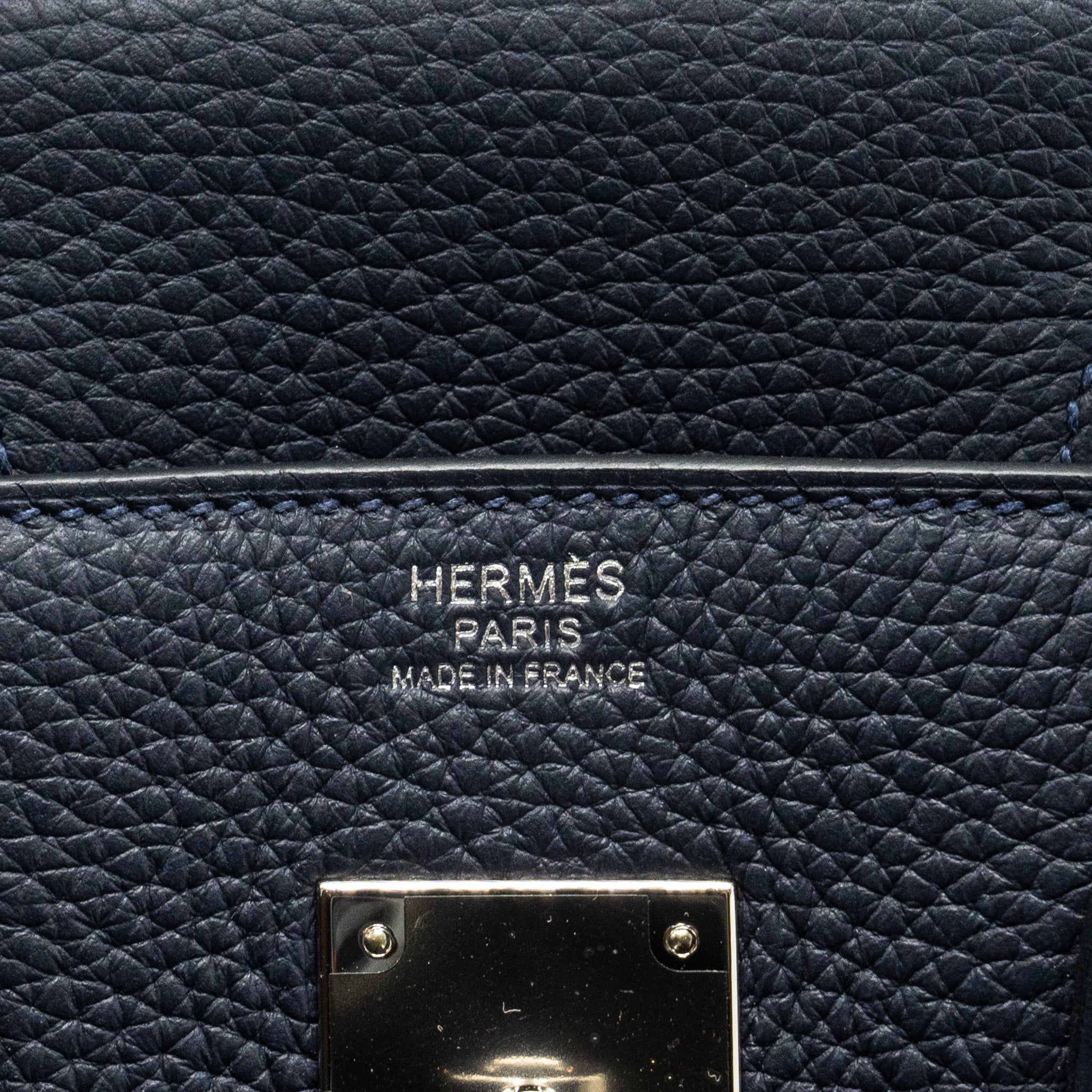 HERMES BIRKIN 30 CLEMENCE BLUE NUIT/ ROSE POURPRE SHW