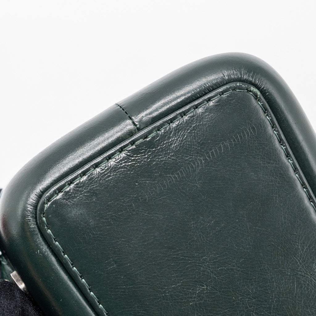 SMALL GABRIELLE BACKPACK AGED CALFSKIN DARK GREEN MULTICOLOUR HARDWARE