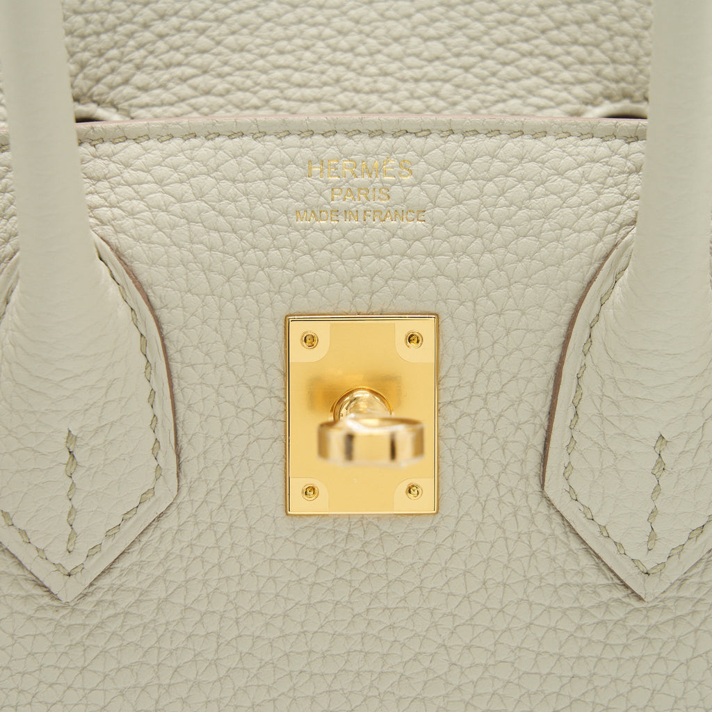 HERMES BIRKIN 25 TOGO BETON GHW