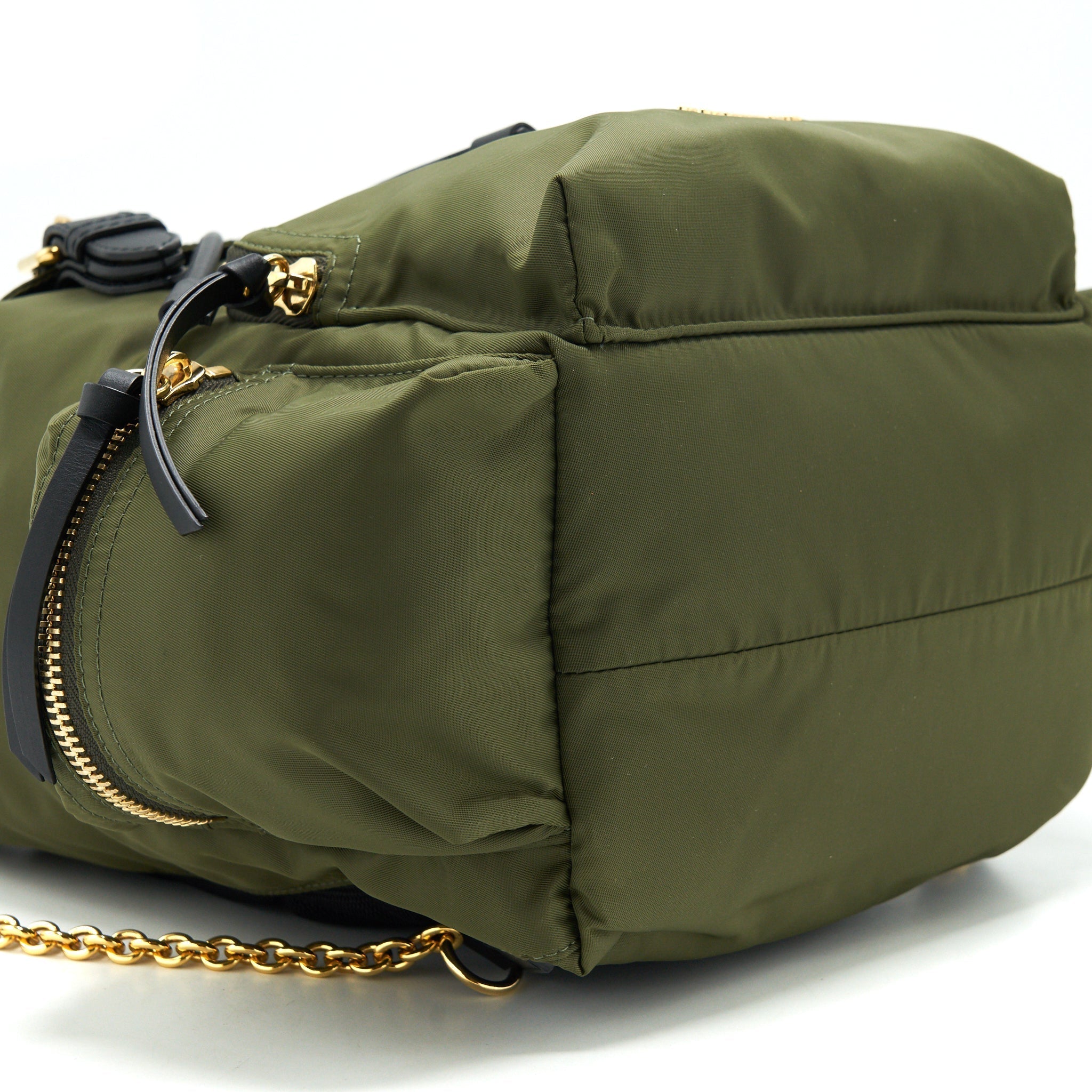 NYLON RUCKSACK BACKPACK GREEN GHW