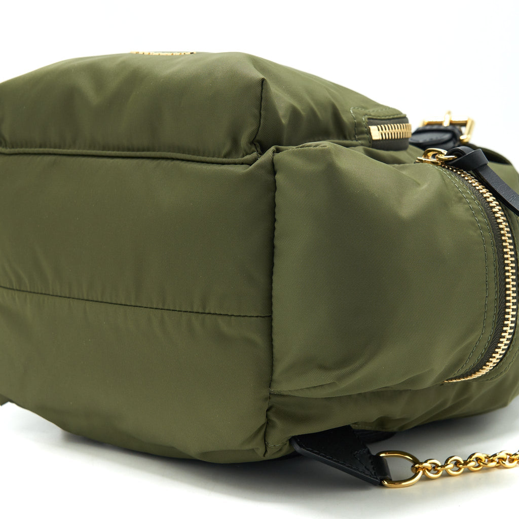 NYLON RUCKSACK BACKPACK GREEN GHW