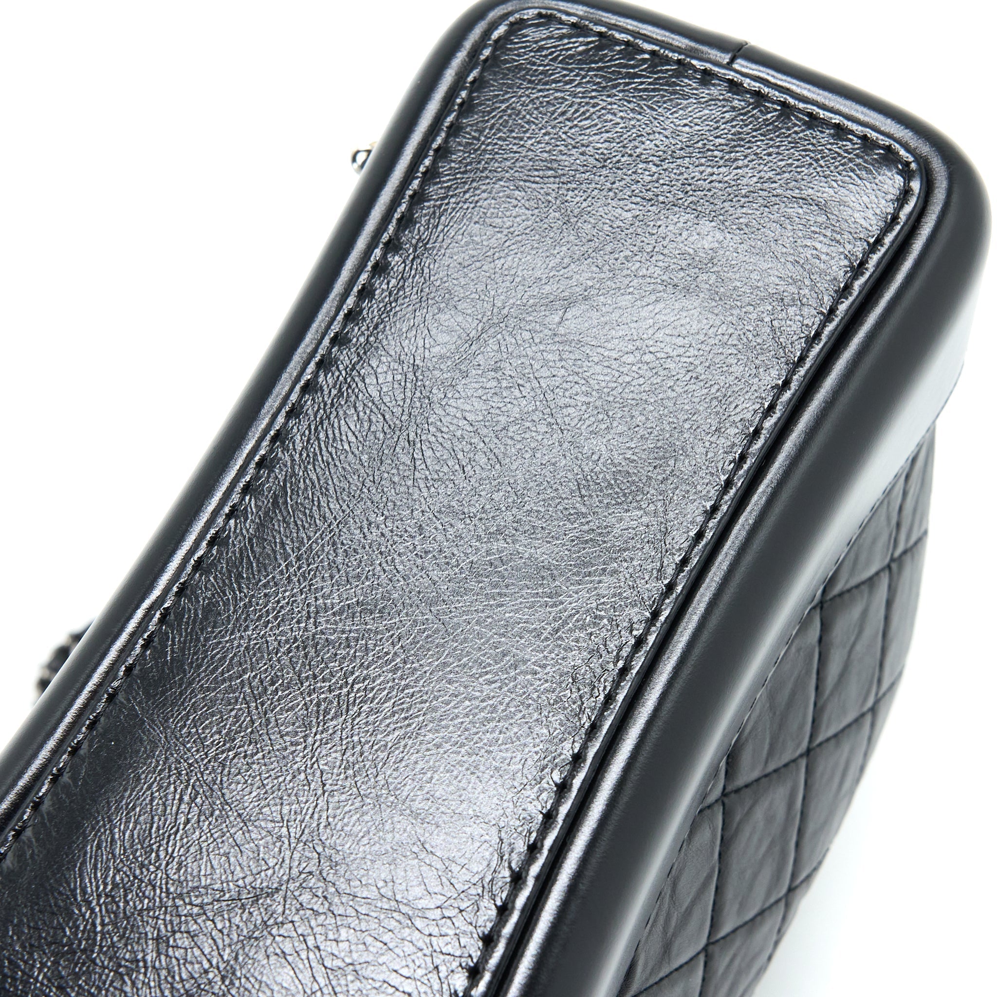 SMALL GABRIELLE BACKPACK AGED CALFSKIN BLACK MULTICOLOR HARDWARE (MICROCHIP)