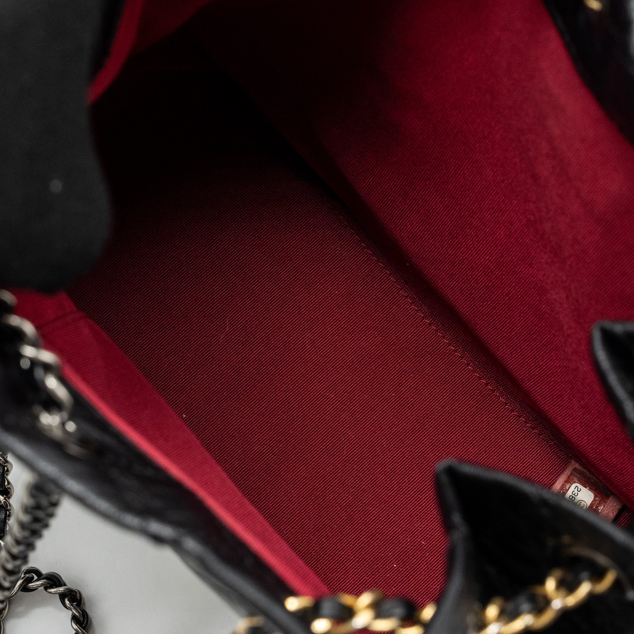 SMALL GABRIELLE BACKPACK AGED CALFSKIN BLACK MULTICOLOR HARDWARE