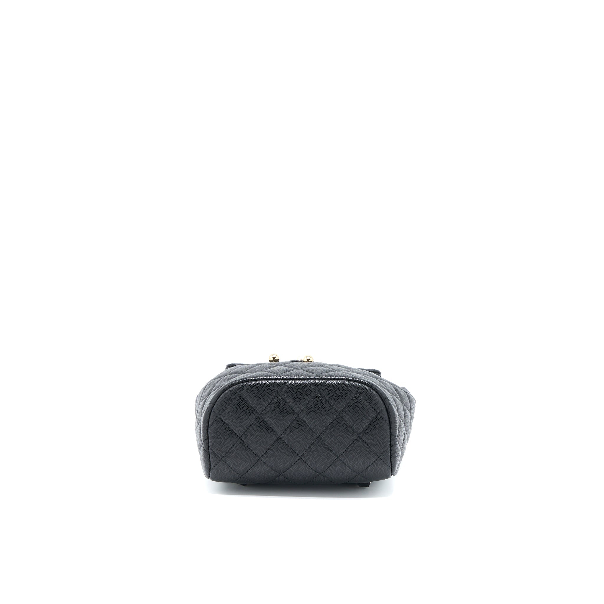 23S MINI FLAP BACKPACK CAVIAR BLACK LGHW (MICROCHIP)