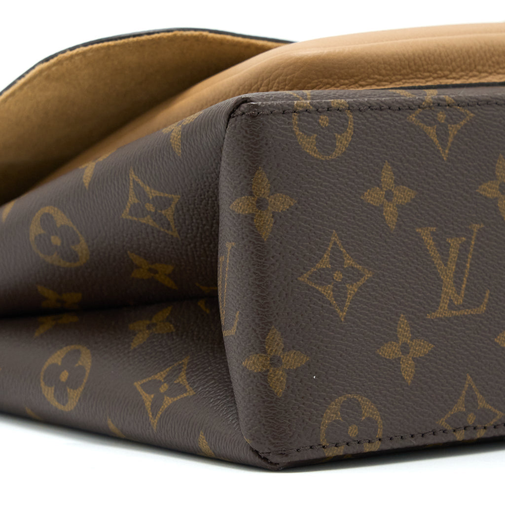 MARIGNAN TOP HANDLE MESSENGER BAG MONOGRAM CANVAS BROWN GHW