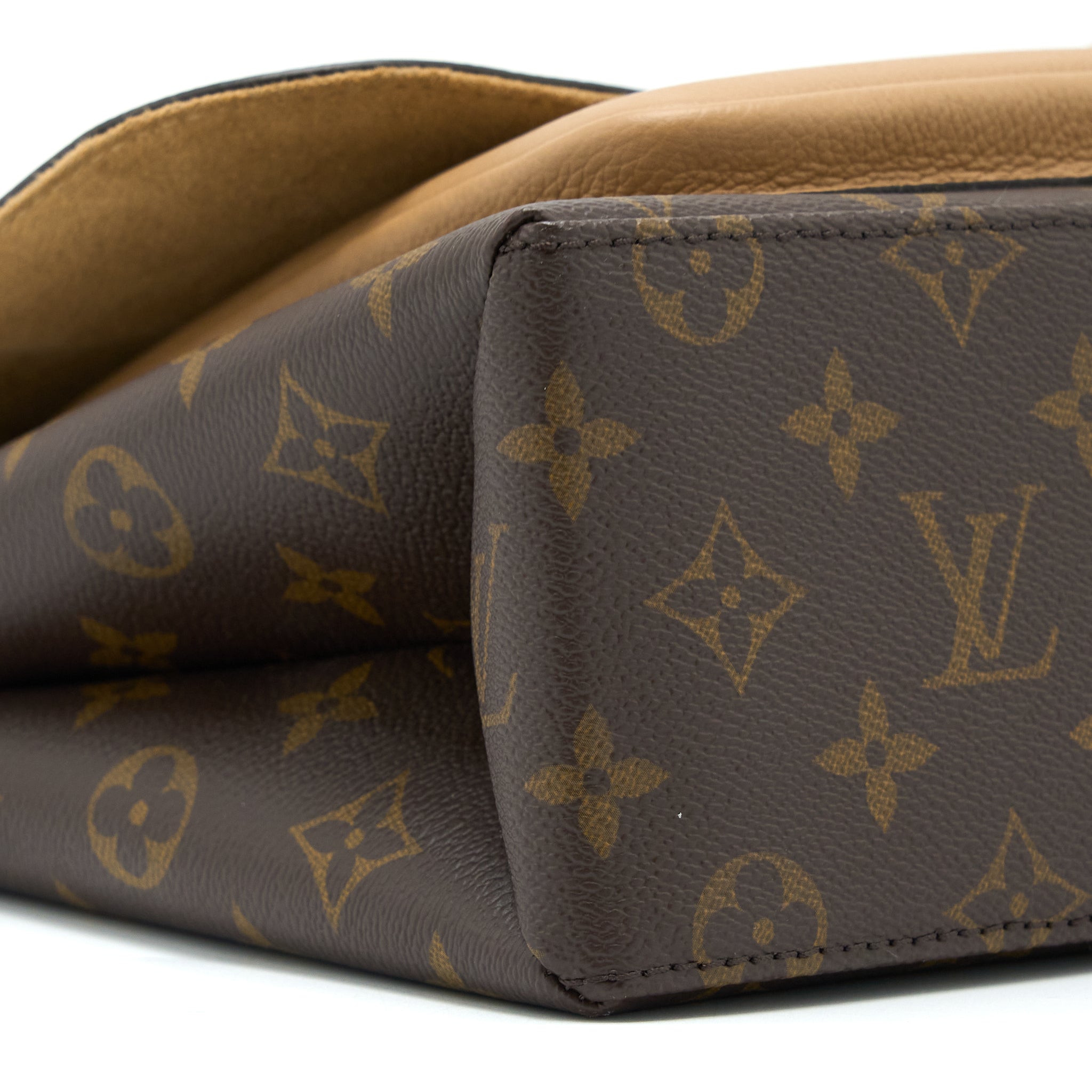 MARIGNAN TOP HANDLE MESSENGER BAG MONOGRAM CANVAS BROWN GHW