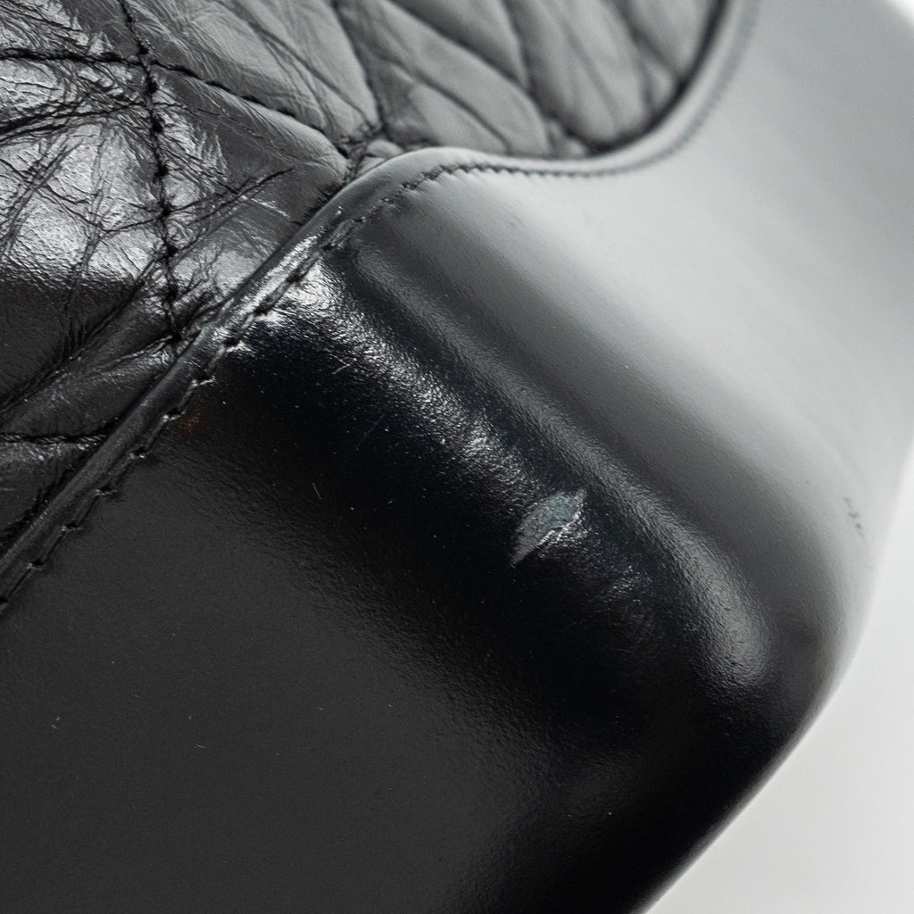 SMALL GABRIELLE BACKPACK AGED CALFSKIN BLACK MULTICOLOR HARDWARE