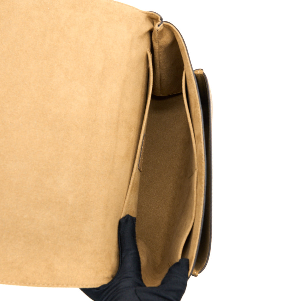 MARIGNAN TOP HANDLE MESSENGER BAG MONOGRAM CANVAS BROWN GHW