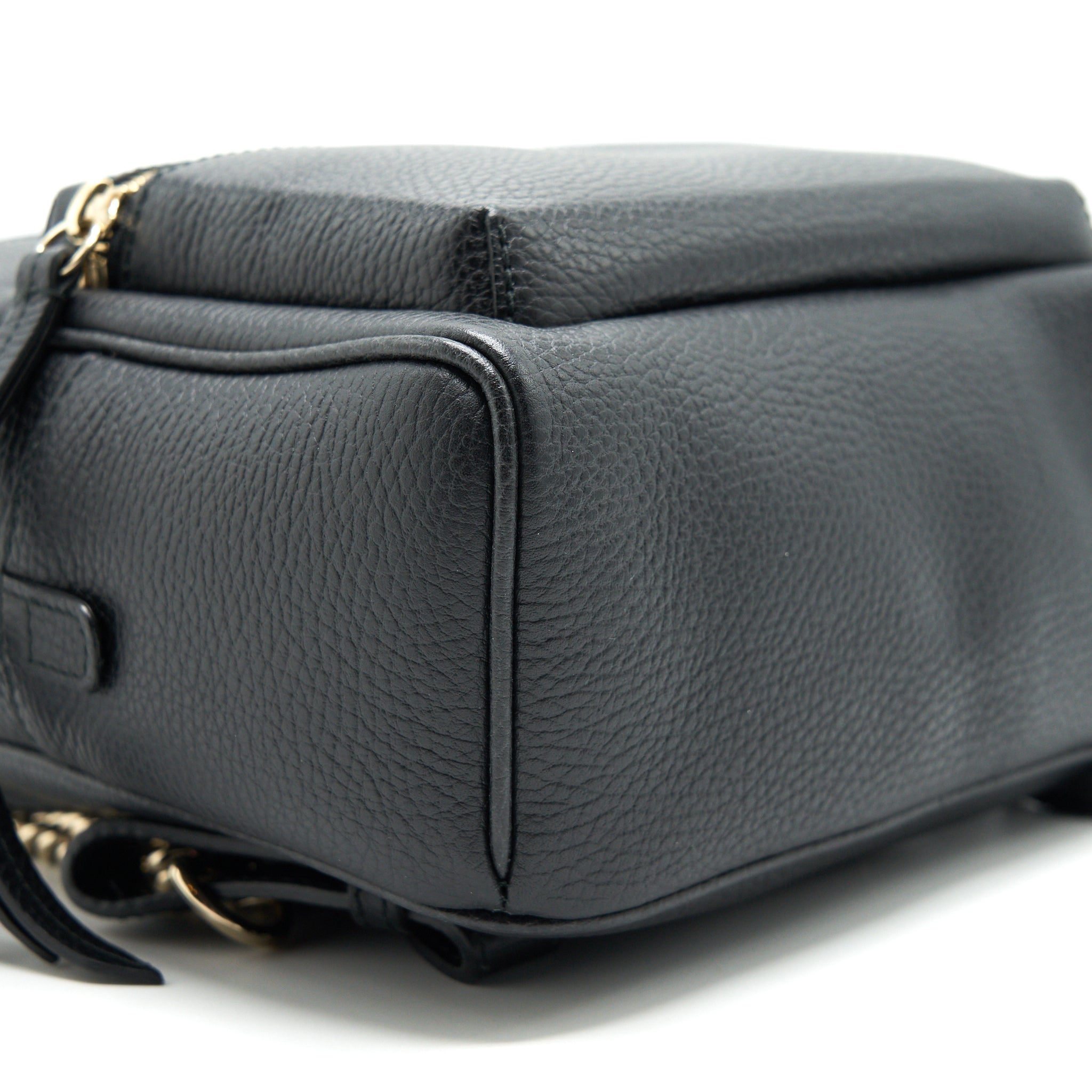 SOHO LEATHER BACKPACK BLACK