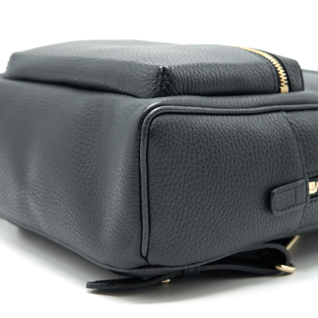 SOHO LEATHER BACKPACK BLACK