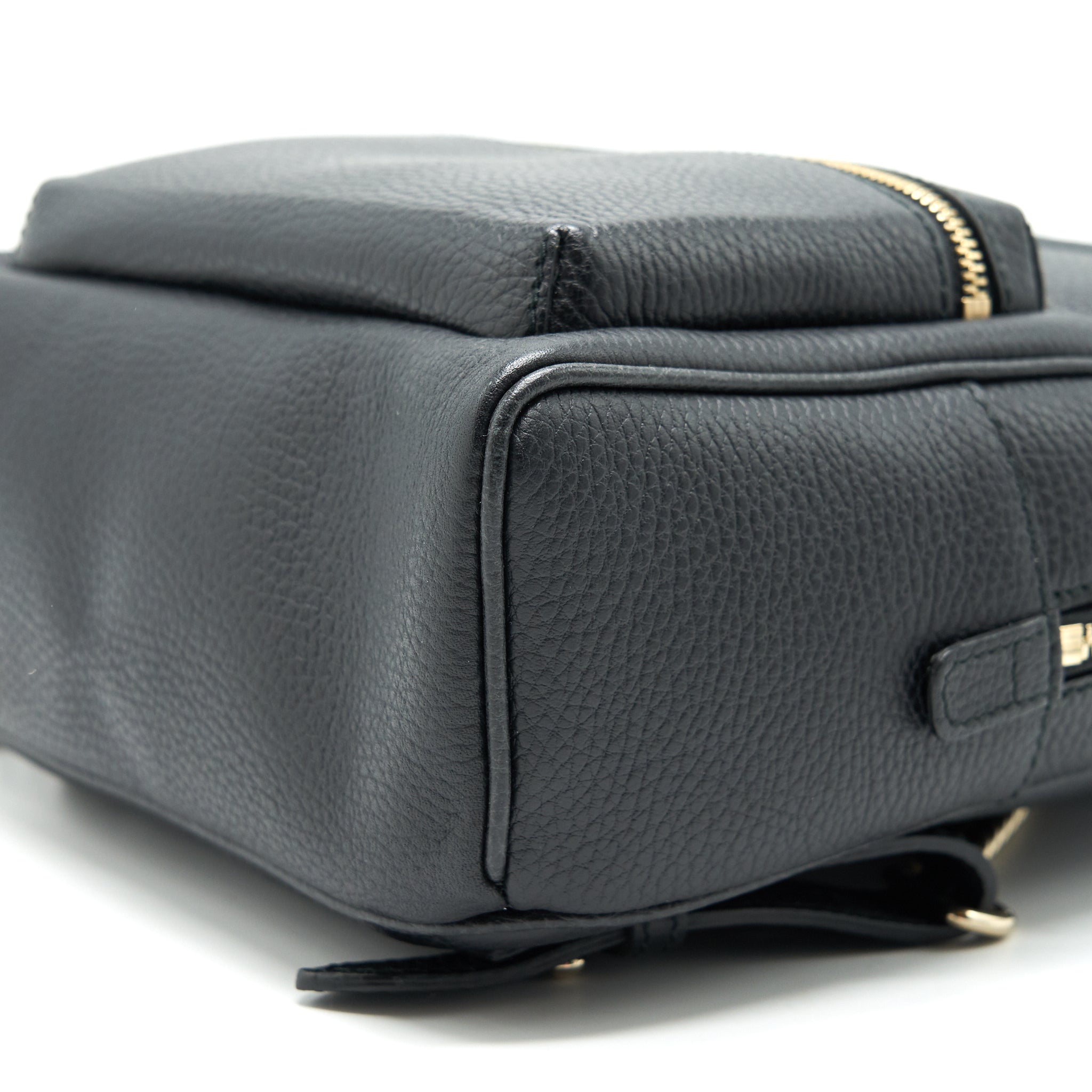 SOHO LEATHER BACKPACK BLACK
