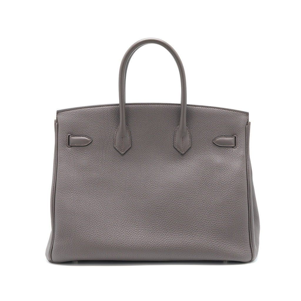 HERMES BIRKIN 35 TOGO 8F GRIS ETAIN SHW