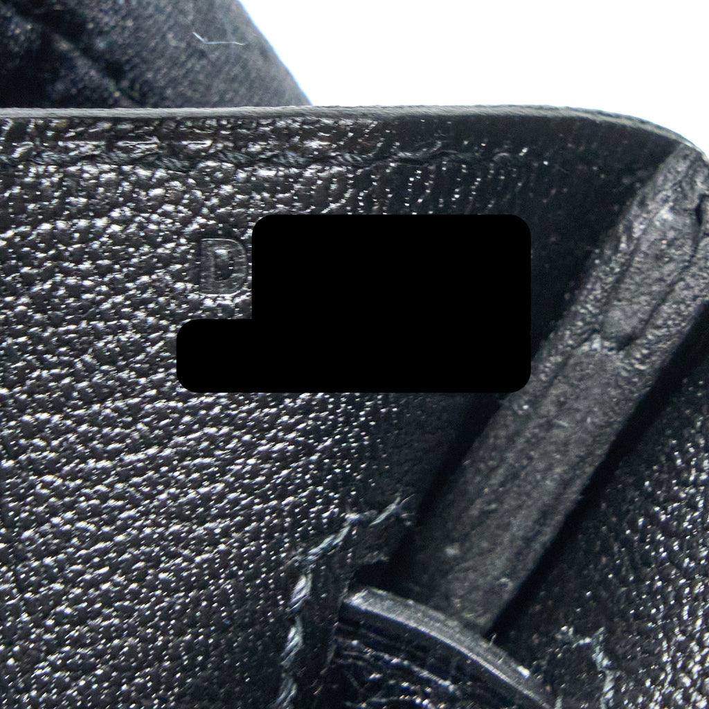 HERMES BIRKIN 30 SHINY TOUCH CROCODILE NILOTICUS/TAIRULLON NOVILLO BLACK RGHW