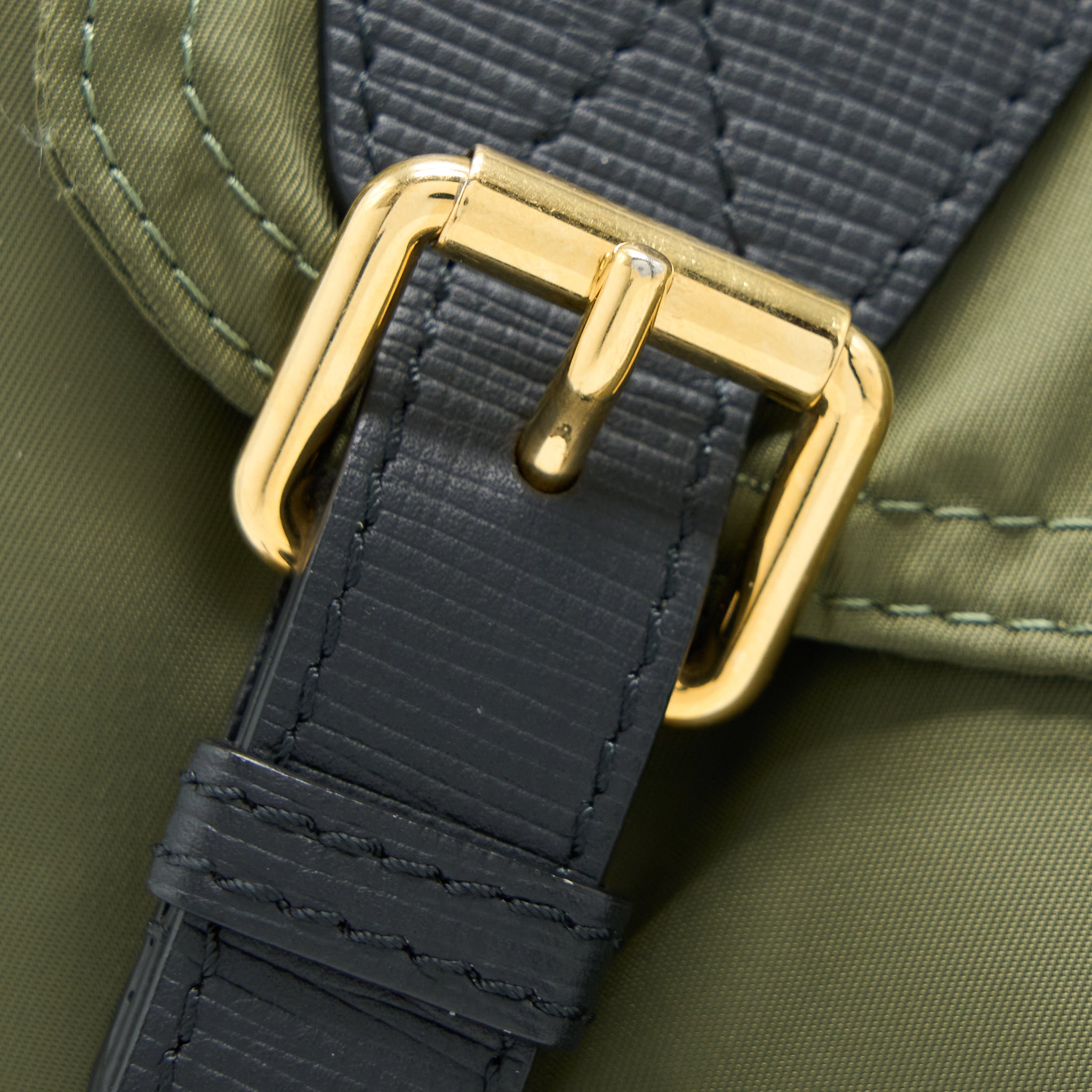 MEDIUM RUCKSACK BACKPACK NYLON OLIVE GREEN GHW
